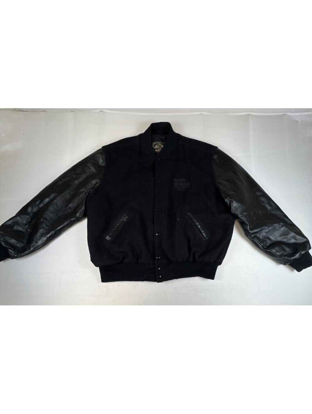 Vintage Holloway Men's Black Varsity Jacket 2XL Logo